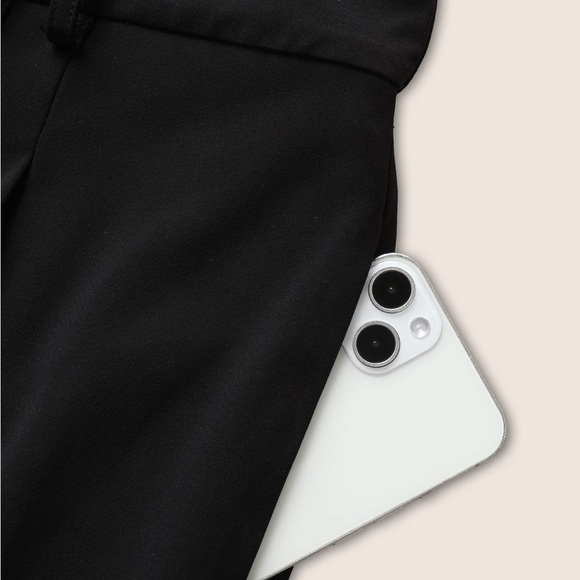 BloomChic Black Ankle Length Elastic Waist Women's Pants - Picture 6 of 11